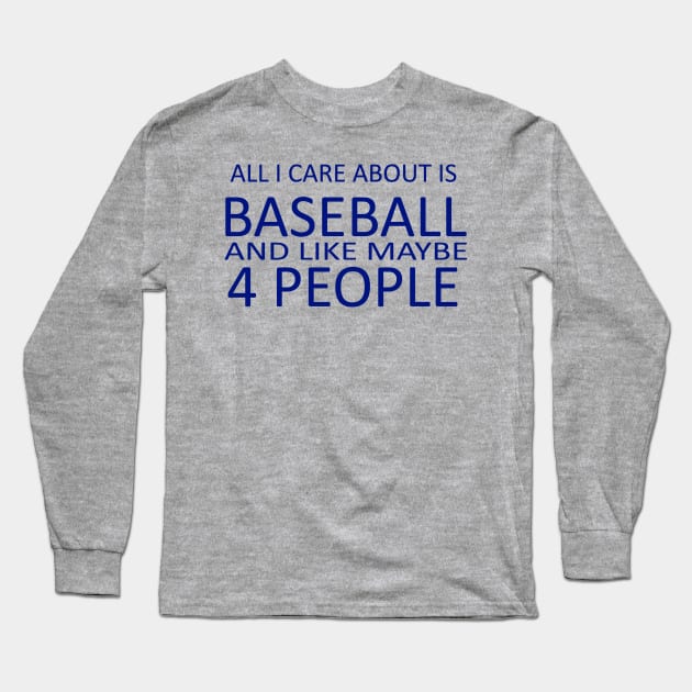 baseball and 4 people Long Sleeve T-Shirt by Gsweathers